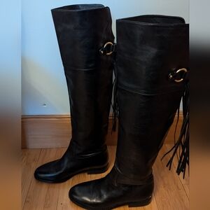 Michael Kors Leather‎ Black Boots